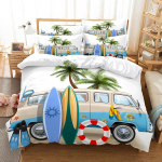 Rannabuss Voodipesukomplekt Mere&auml;&auml;rse teemaga Tekikottide komplekt 3D voodipesu Moekujundus Voodikomplekt Lastele Queen Tekikott Voodipesukomplektid UK Single 135x200cm&set