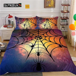 Tekikott Tarantula Mikrokiud Must Pruun &Auml;mblik Tekikoti Komplekt Putuka Teema Valge Roomama Metsloomad T&auml;iskasvanutele Teismelistele EU single(135x200cm) black