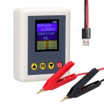 TS4520 Aku pinge ja sisemise takistuse tester DC 5V toitega AC 4-juhtmeline meetod Professionaalne pinge ja sisemise takistuse m&otilde;&otilde;tur valge
