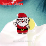 INS Cartoon cute Santa Claus pin Christmas holiday gift acrylic badge bag accessories small pendant 1PCS