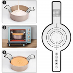 Korduvkasutatav pikkade k&auml;epidemetega silikoonist leivatropp Kuumakindel mittenakkuv hapuoblikas k&uuml;psetusmatt Hollandi ahjuk&uuml;psetusvooderdistele T&ouml;&ouml;riistad must