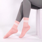 K&auml;epidemetega pilatesokid naistele Jooga Sokid Sokid Libisemiskindlad sokid 4 paari one size roosa
