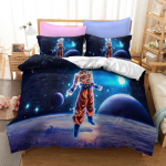 Anime 3D Draakonipall Tekikott, Anime Draakonipall Voodipesukomplekt, Tekikott Tekikott Komplekt Super Saiyan Voodipesu Komplekt 135x200cm 2pcs