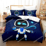 ASTRO BOT Voodipesukomplekt &Uuml;heinimese Twin T&auml;iskasvanu Queen King Suuruses Voodikomplekt T&auml;iskasvanu Laste Magamistuba Tekikoti Komplektid 3D Prindiga Anime Voodilina S AU Single(140x210cm)