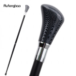 Must Nahast V&otilde;rk H&otilde;bedane Jalutuskepp Mood Dekoratiivne Jalutuskepp H&auml;rrasmees Elegantne Cosplay Kepp Piiskopikepp 94cm