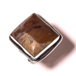 Dendritic Opal Gemstone Ring Handmade Unique Design Dainty Jewelry 7.50 t3e19