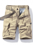 Meeste Jaapani Retro Mitmetaskulised Elastsed T&ouml;&ouml;shortsid 36 khaki
