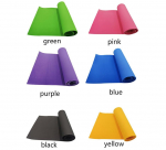 183 x 61 x 0,4 cm joogamatt, libisemiskindel treeningpadjaga treeningu t&ouml;&ouml;riist. kollane