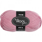 Pelote de laine pour b&eacute;b&eacute;s Baby Wool Yarn - rose fonc&eacute; - 172 m
