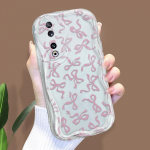 Armas koomiksimustriga kreemjas tekstuuriga korpus Lainelise servaga pehme silikoonkaanega telefoni&uuml;mbris Huawei Honor Infinix Tecno iPhone'i jaoks Huawei Mate 30 valge