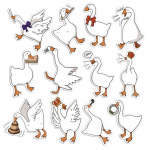 12 tk Silly Goose k&uuml;lmkapimagnet kodukontor k&ouml;&ouml;gikapp k&uuml;lmik PVC veekindel F