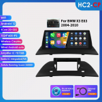 Ossuret Android 13 Autode Intelligentsed S&uuml;steemid BMW X3 E83 jaoks (2004-2010) Ilma originaalekraanita Toetab TPMS-i Traadita Carplay Android Auto Bluetoothi DVR-i HC2 2G 32G AI