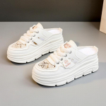 Suvine Uued Naiste sandaalid Mood hingav Suurendus Baotou Poolsussid Naiste V&auml;ikesed Valged Kingad Seksikas Kleit Sandaalid Zapatillad 34