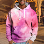 Meeste vaba tr&uuml;kiga kapuutsiga dressipluus Meeste vabaaja moodne spordisviiter M sinine