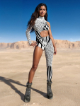 3D digitaaltr&uuml;kk Lavakost&uuml;&uuml;mid T&auml;iskasvanutele Halloweeni &Uuml;ritused Karnevali Teemapidu Cosplay Riietus M&auml;ngimine Jumpsuit Adult S