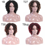 Uued 14 tolli Chorliss Soft Faux Locs s&uuml;nteetilised parukad Rastad Patsid Parukad Pikendused Afro Ombre Curly Parukad Juuksed mustadele naistele TBUG