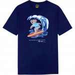 Polo Ralph Lauren Karu Kirjaprindiga &Uuml;marakaelus L&uuml;hikeste Varrukatega T-s&auml;rk Meeste &Uuml;laosad Sinine 710801488-002 S
