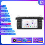 Hizpo 7-tolline 8G 128G AI-h&auml;&auml;lega 2DIN Android Auto raadio BMW 3 E46 M3 318 320 325 330 335 jaoks Carplay 4G NET Automaailma GPS-i intelligentne autoraadio S1 8Core 3G 32G AI