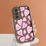 Pehme silikoonist ruudukujulise redeliga printimismustriga telefoni korpus T&auml;iskaanega kaamera p&otilde;rutuskindel kaitse kummist &uuml;mbris Samsungile Samsung S24 Ultra 5G tumepunast v&auml;rvi