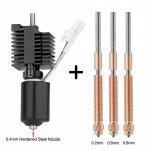 3D-printeri Hotend komplekt Creality K2 Plus jaoks, D&uuml;&uuml;si kiirvahetuskomplekt, Karastatud terasest, T&auml;ismetallist disain K2 Plus hot end komplekti jaoks 1 Hotend 3 Nozzle