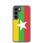 Coque T&eacute;l&eacute;phone &ndash; Samsung &ndash; Galaxy S23 Plus &ndash; Drapeau Birmanie &ndash; Supp &ndash; Mitmev&auml;rviline