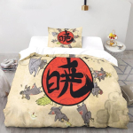 Anime Naruto Mikrokiud Voodipesu Komplektid, Laste S&uuml;nnip&auml;evakingitus T&otilde;mblukuga Toa Dekoor Teismelistele t&auml;iskasvanud 3-osaline Tekikott 140x210cm