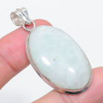 Natural Moonstone Gemstone 925 Sterling Silver Jewelry Pendant 2.05 j2d60