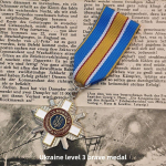 2024-16 Ukraina Julguse ja P&auml;&auml;stet&ouml;&ouml;de ordeni medal Ukrainian level 3 bravery