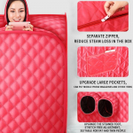 2L Aurusaun Kaasaskantav Spaa Ruum Kodu Kasulik Kogu Keha Salenemine Kokkupandav Detoksifikatsiooniteraapia Aur Kokkupandav Saunakabiin Saun single red