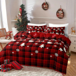3-osaline j&otilde;uluteemaline voodipesukomplekt tekikott &uuml;heinimesevoodi kaheinimesevoodi king-size voodikomplekt t&auml;iskasvanud poiste magamistuba tekikott padjap&uuml;&uuml;r EU King 240x220cm
