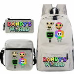 Dandy maailm tr&uuml;kitud mood laste pliiatsikott messenger kott kolmeosaline komplekt alg- ja keskkooli koolikott No Specifications