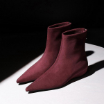 Naine Pruun Suede L&uuml;hikesed Saapad Vintage Terava Ninaga Tagumine T&otilde;mblukk Vabaaja Pahkluu Saapad 2024 Talv Elegantne Naiste K&otilde;rgust Lisavad Chelsea Saapad 39