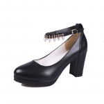 Moodsad naiste pulmakleidikingad N&ouml;&ouml;rp&auml;rlitega pahkluurihmaga Elegantne keskmise k&otilde;rgusega kontsaga Kleit Platvorm Pruudip&auml;rlitooniga Kingad 8cm 2025 S&uuml;gis Nahk 35(Foot 22.5cm) must