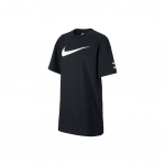 Nike Sportswear Swoosh Vana stiil &Uuml;hev&auml;rviline Hingav L&uuml;hikeste varrukatega kleit Naiste kleidid Must CJ3830-010 XS