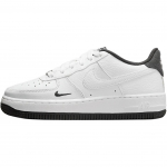 Nike Air Force 1 Lv8 Nahast Mugavad Pehmed Libisemiskindlad Vastupidavad Madalad Laste Tossud Unisex Tossud Valge Must HJ4560-100 36