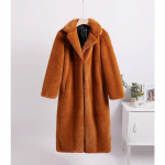 Naiste talvemantel, keskmise pikkusega vaba l&otilde;ikega mantel, naiste karakraega mantel XXXXL-XXXXXL
