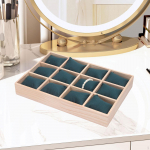 Men's Watch And Jewelry Box, 12 Compartments, Multifunctional, with Pillow, Ideal for Birthday Green Pillow