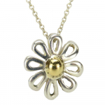 Used TIFFANY&Co. Necklace Daisy flower Paloma Picasso Silver925 3g Silver Pendant