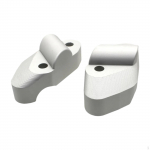 Handlebar Riser Back Move Mount Adapter Accessories Assembly Professional Easy to Install silvery