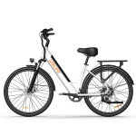 URLIFE E26 Linnas&otilde;iduks m&otilde;eldud elektrijalgratas unisex'ile 48V10.4AH/36V13Ah aku 350W mootor V&auml;litingimustes kasutatav elektriline jalgratas 26-tollised maanteerehvid Elektriline jalgratas koos j&auml;relistmega valge