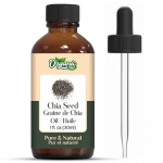 Orgaaniline Zing Chia seeme (Salvia Hispanica) &Otilde;li | Puhas ja looduslik baas&otilde;li nahahoolduseks, juuksehoolduseks ja massaažiks - 30ml/1.01fl oz