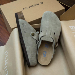 Ametlikud naiste retro Birkenstock paksude tallaga korgist kinnise nina sussid - Mitmek&uuml;lgne trendikas disain k&otilde;ikideks puhkudeks 36