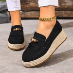 Boheemlaslik V&auml;rviline P&auml;rlitest Kaunistus Loafer Kingad Naistele S&uuml;gis Mugavus Kanepist Kiilkontsaga Kingad Moodsad Tutid Suede Slip-On Kingad 41 black