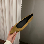 Moodsad Luksuslikud Satiinist Siidist Ballerina Kingad Naistele Elegantne Lilla Sinine Ballet Kingad Daamide Lakoonilised Terava Ninaga &Uuml;hev&auml;rvilised Madalad Mokassiinid 35 kuld