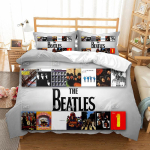 The Beatlesi kolmeosaline 3D digitaaltr&uuml;kiga tekikott ja padjap&uuml;&uuml;r 135 * 200 gray