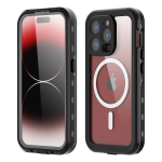 IP68 veekindel &uuml;mbris iPhone 17 16 15 14 13 Pro Max jaoks Traadita laadimine MagSafe tugi Tolmukindel P&otilde;rutuskindel 360&deg; t&auml;iskaitse For iPhone 17 must