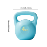 Vesit&auml;idetav Kettlebell Hantlid Fitness 4kg/6kg Pehme libisemiskindel k&auml;epide Kettlebellid S&uuml;gava k&uuml;kki j&otilde;utreener Naistele Meestele J&otilde;usaal pink