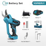 YOFIDRA 60mm AI Hammasrattad Kontroll Harjadeta Elektripuul&otilde;ikur Juhtmeta Puu Bonsai L&otilde;ikamine Elektrik&auml;&auml;rid Makita 21V Aku jaoks 1 Battery
