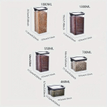 Suletud purgid K&ouml;&ouml;gi teravilja hoiukorraldaja Suur mahuti Plastik Niiskuskindel hoiukarp Majapidamismaitseainete purkide komplekt S valge