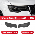 JEEP Grand Cherokee 2014-2022 Auto Esitulede Must TPU Kaitsekile Esitulede V&auml;rvimuutev Kleeps Tarvikud Smoked black